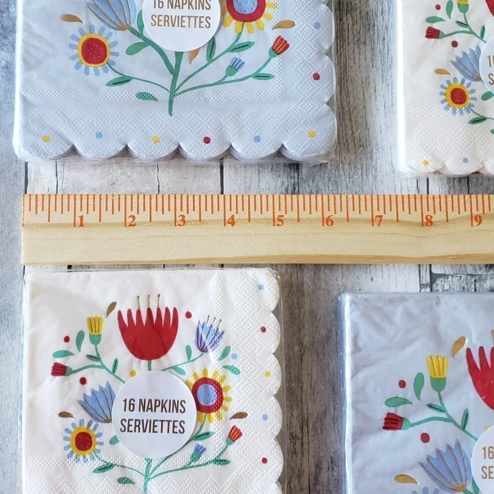 NWT - Meri Meri Floral Paper Napkins (64)
